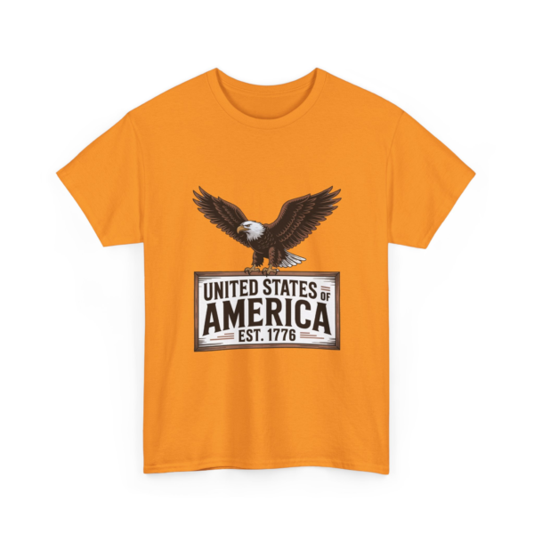 15401703350321934475_2048.webp Patriotic Eagle Unisex Heavy Cotton Tee - USA Established 1776
