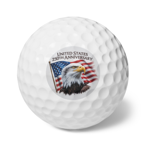 🏌️‍♂️ USA 250th Anniversary Eagle Golf Balls – Swing with Freedom and Precision, 6pcs