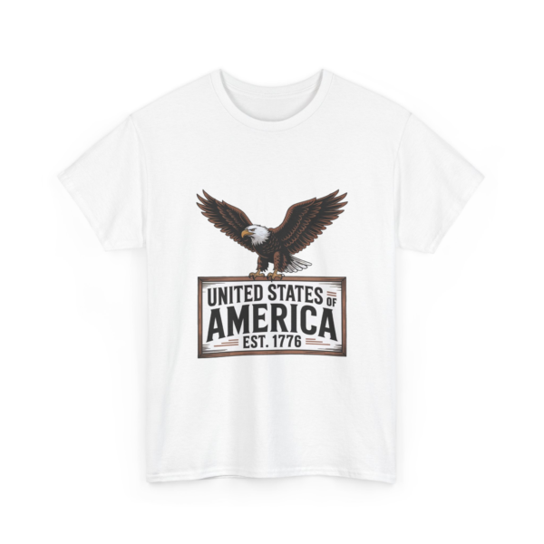 17375662297266993382_2048.webp Patriotic Eagle Unisex Heavy Cotton Tee - USA Established 1776
