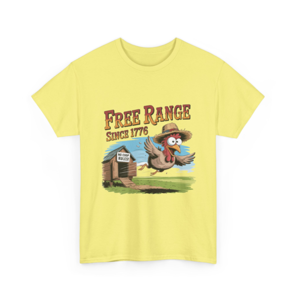 2436021444740742216_2048.webp Free Range – “No Coop Rules” Unisex Heavy Cotton Tee