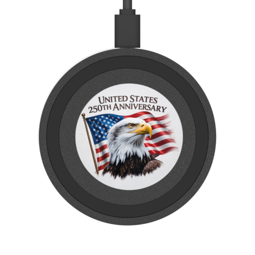 Patriotic USA 250th Anniversary Eagle Wireless Charging Pad – Power with Pride