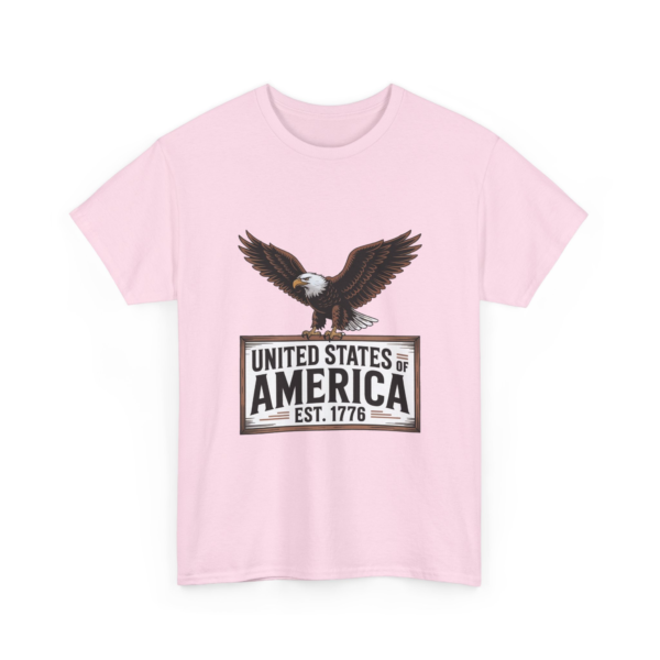 4628144458504402543_2048.webp Patriotic Eagle Unisex Heavy Cotton Tee - USA Established 1776
