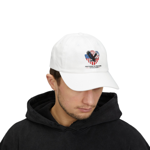 7925309483148449510_2048.webp Patriotic Eagle Dad Cap - 250 Years of Freedom