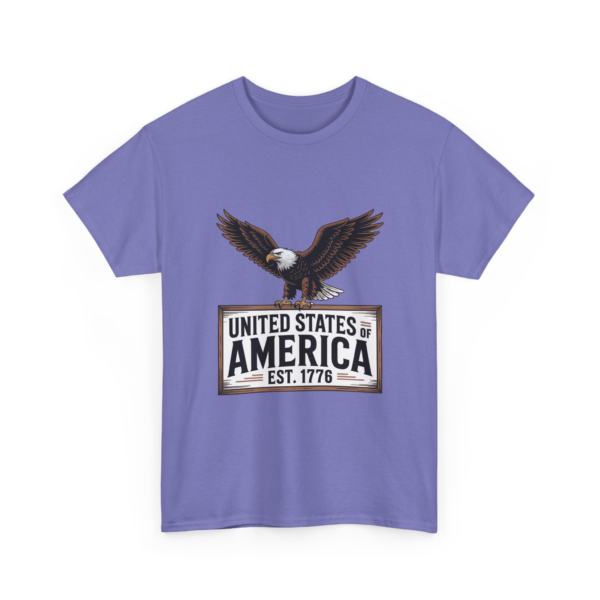 9460006404987895043_2048.webp Patriotic Eagle Unisex Heavy Cotton Tee - USA Established 1776