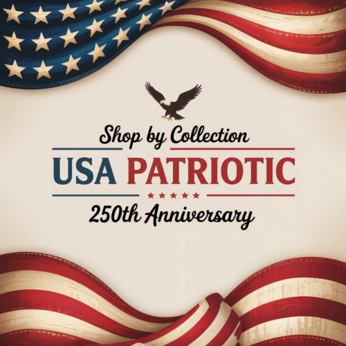 USA flag and eagle themed patriotic 250th anniversary