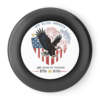 10219450680011124554_2048.webp Frisbee featuring an American flag heart with an eagle in front of fireworks, commemorating '250 Years of Freedom, 1776-2026' with the text 'God Bless America'.