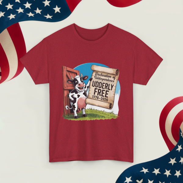 105250074383013114_v2_2048_custom.webp Declaration of Udderpendence - Udderly Free ~Unisex Heavy Cotton Tee