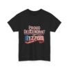 11478358184906863392_2048.webp Black t-shirt featuring the text 'Proud Descendant of 1776' with a stylized American flag.