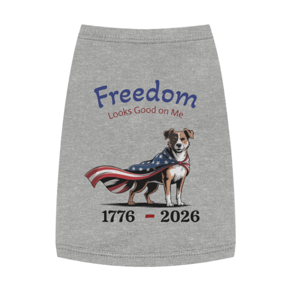 Patriotic Pet Tank Top – Freedom Looks Good on Me!