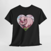 Cute Pig Heart Unisex Heavy Cotton Tee