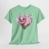 Cute Pig Heart Unisex Heavy Cotton Tee