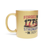 14263071790342663036_2048.webp Forged in 1776, Stronger in 2026 - Patriotic Metallic Mug