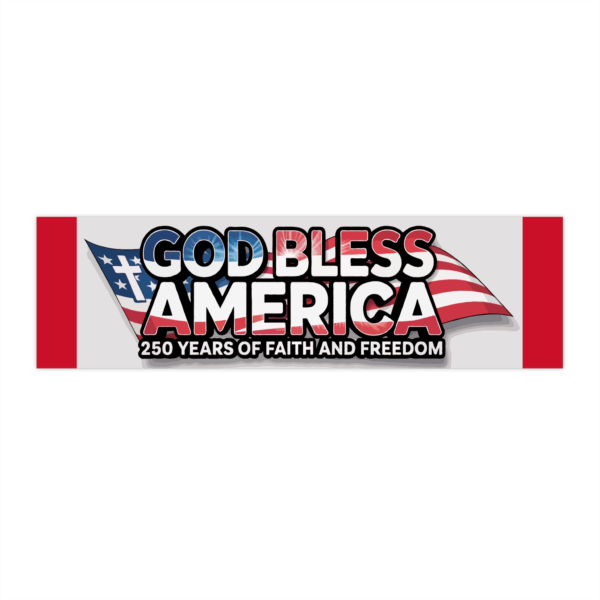 God Bless America Bumper Sticker - Celebrate Faith and Freedom