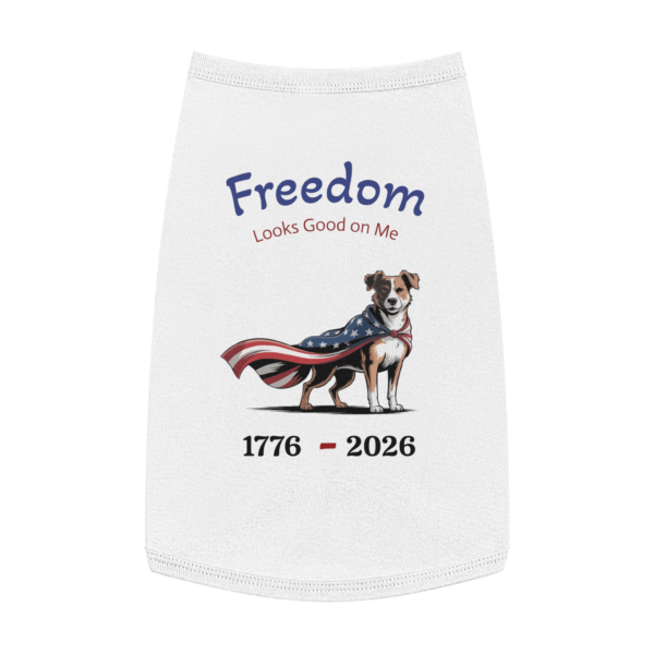 Patriotic Pet Tank Top – Freedom Looks Good on Me!