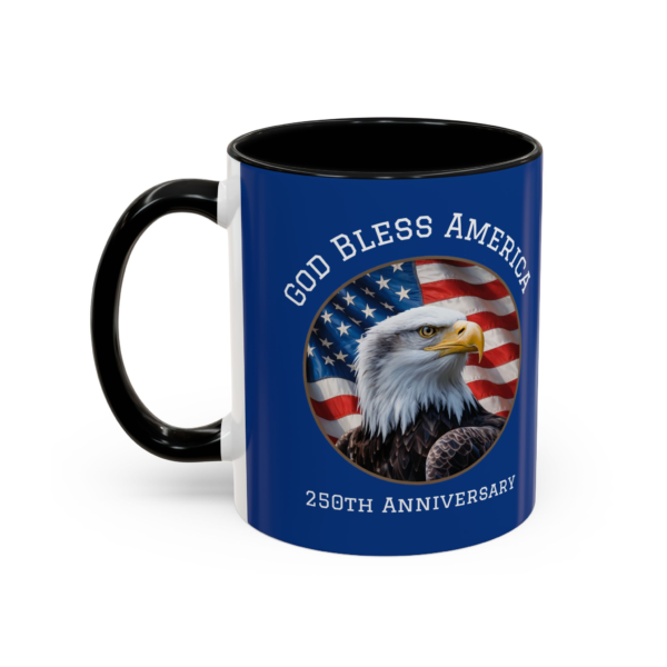15646195275183175038_2048.webp God Bless America 25th Anniversary - Patriotic Coffee Mug