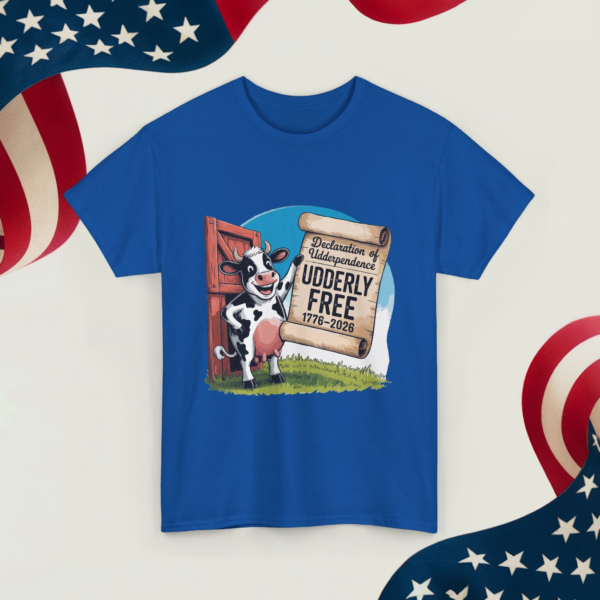 18402985490932672957_v2_2048_custom.webp Declaration of Udderpendence - Udderly Free ~Unisex Heavy Cotton Tee