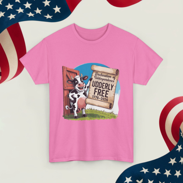 2054274521958403217_v2_2048_custom.webp Declaration of Udderpendence - Udderly Free ~Unisex Heavy Cotton Tee