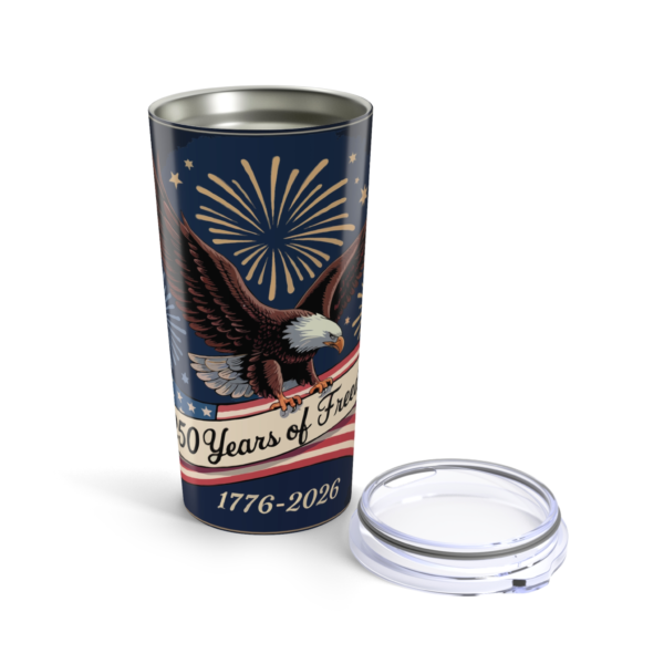 2147221544482100900_2048.webp 250 Years of Freedom | 1776-2026 (Eagle & Fireworks Design) ~ Patriotic 20oz Tumbler