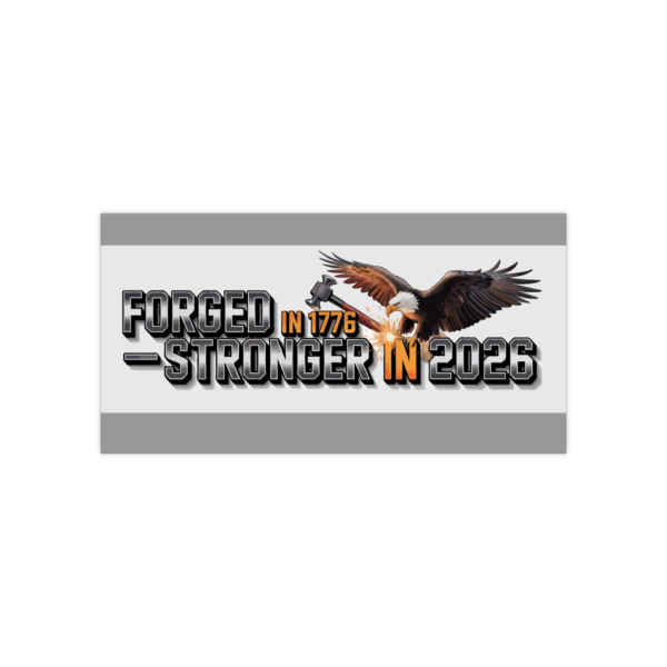 2283261673973461053_2048.webp Forged in 1776, Stronger in 2026 ~ Patriotic Eagle Bumper Sticker