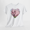 Cute Pig Heart Unisex Heavy Cotton Tee