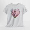 Cute Pig Heart Unisex Heavy Cotton Tee