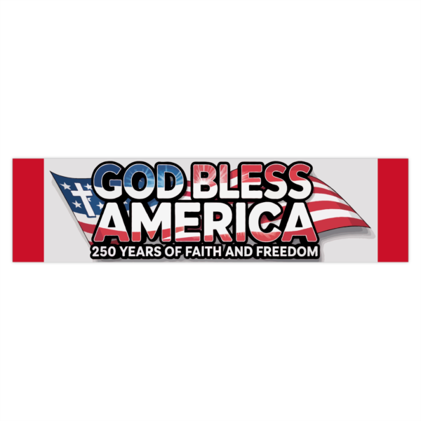 God Bless America Bumper Sticker - Celebrate Faith and Freedom