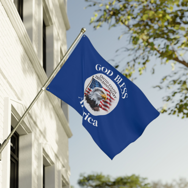 5232340898239676871_2048.webp God Bless America - Patriotic Double-Sided Flag - 250th Anniversary Edition