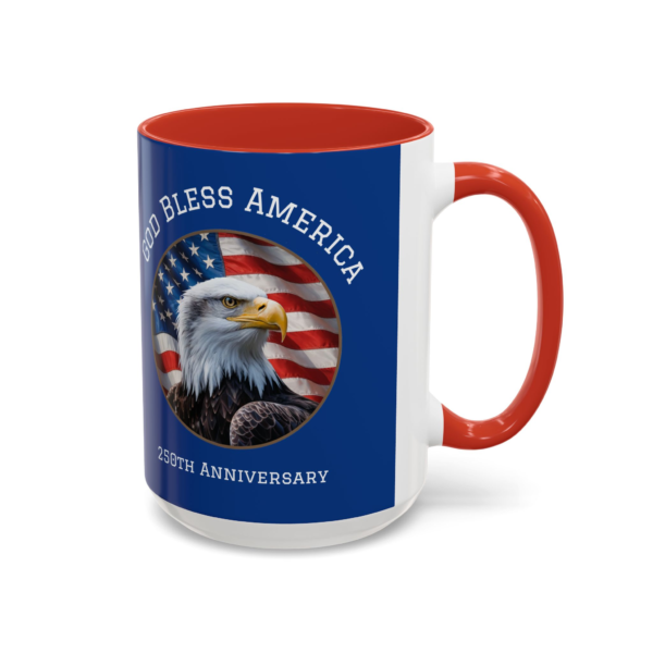 5951815836024629516_2048.webp God Bless America 25th Anniversary - Patriotic Coffee Mug