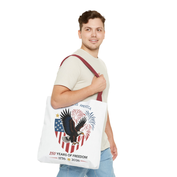 6297738918843464629_2048.webp 250 Years of Freedom (1776 to 2026) - Patriotic Tote Bag