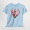 Cute Pig Heart Unisex Heavy Cotton Tee