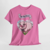 7151988642810948897_2048.webp Pink t-shirt featuring a cartoon piglet inside a heart with cherry blossoms, above which is a banner that reads "My Pet Piggy".