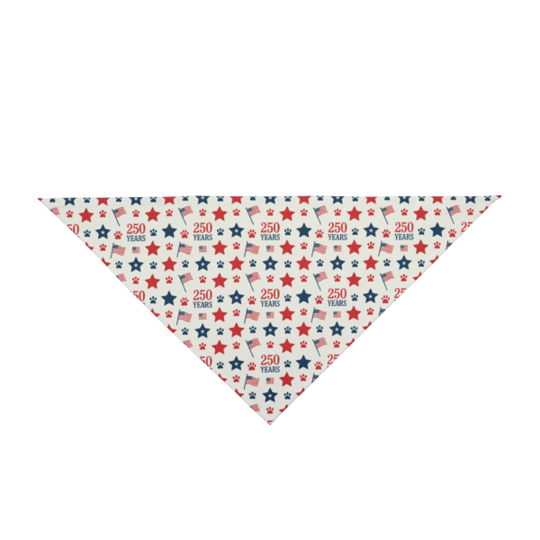 Stars & Stripes & Paws Design - Patriotic Pet Bandana ~ 250 Years Celebration