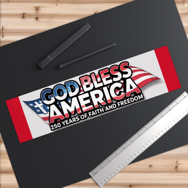 God Bless America Bumper Sticker - Celebrate Faith and Freedom