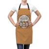 7891221848806255090_2048.webp A person wearing a tan apron with a design of three mason jars labeled 'Courage,' 'Hard Work,' and 'Freedom,' surrounded by the words '250 Years Preserving What Matters'.