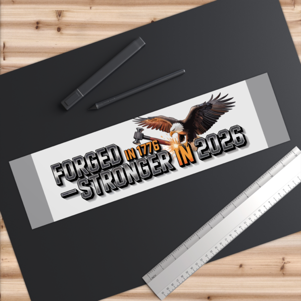 9275081735141502749_2048.webp Forged in 1776, Stronger in 2026 ~ Patriotic Eagle Bumper Sticker