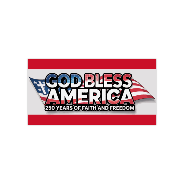 God Bless America Bumper Sticker - Celebrate Faith and Freedom
