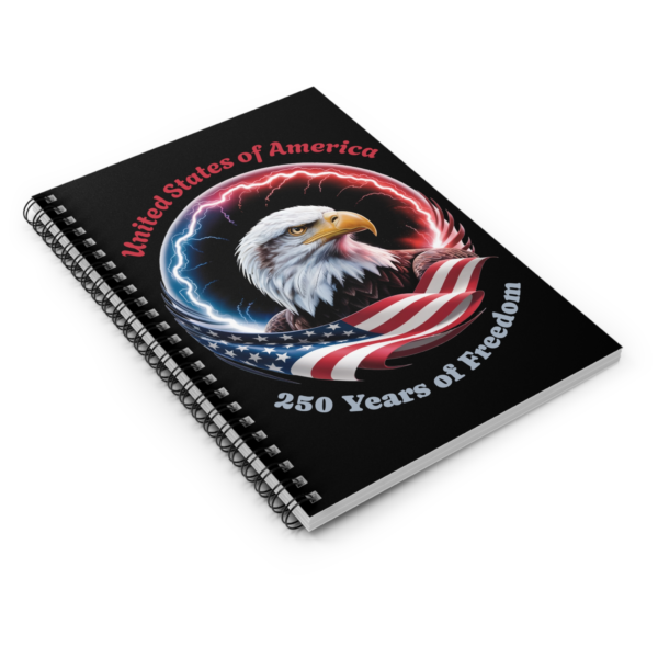 Spiral Notebook — United States of America 250 Years of Freedom Eagle Journal