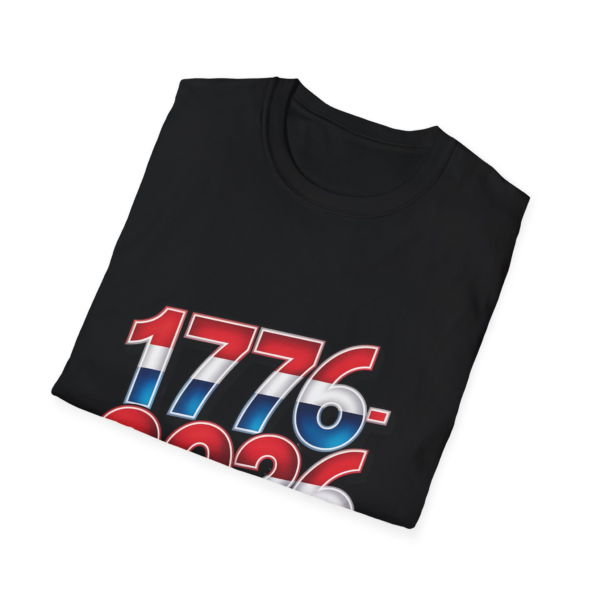 11032753912118985131_2048.webp T-Shirt — 1776 to 2026 Patriotic Flag Numbers Tee