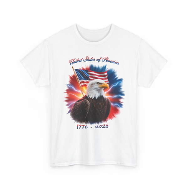 11055282912470263996_2048.jpeg Patriotic Bald Eagle T-Shirt – "United States of America 1776–2026" American Flag Tee