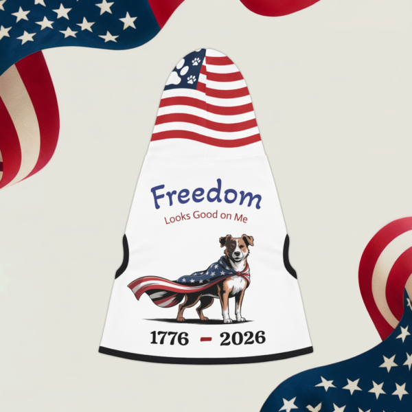 11558428924225053339_2048_custom.webp Freedom Looks Good on Me ~ Patriotic Dog Hoodie