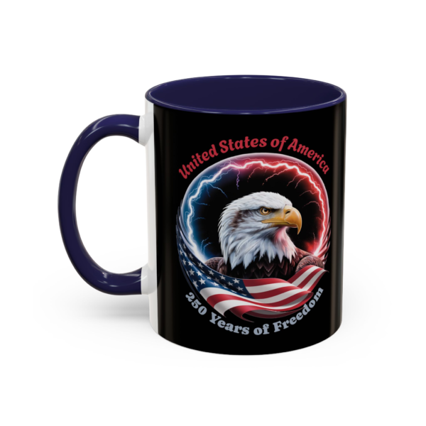 12503087897027546032_2048.webp Patriotic Eagle Coffee Mug – "United States of America 250 Years of Freedom" (11/15oz)
