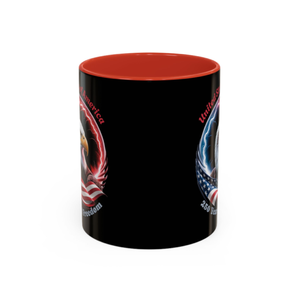 14446819561179655790_2048.webp Patriotic Eagle Coffee Mug – "United States of America 250 Years of Freedom" (11/15oz)