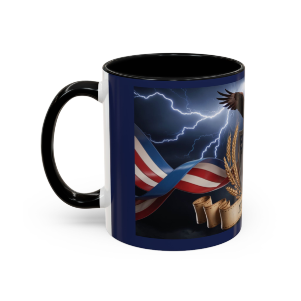 14884762275253508805_2048.webp Patriotic Eagle Coffee Mug ~ 1776-2026 American Flag Shield Accent Mug