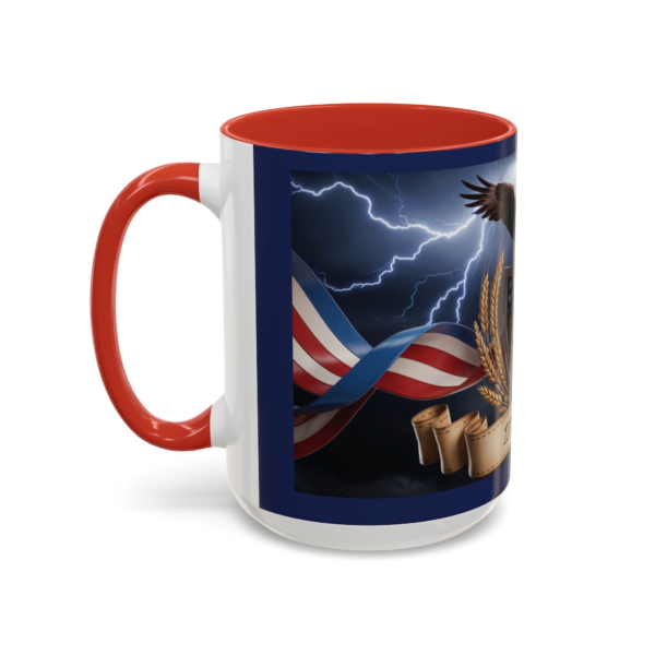 15926899194186397035_2048.webp Patriotic Eagle Coffee Mug ~ 1776-2026 American Flag Shield Accent Mug