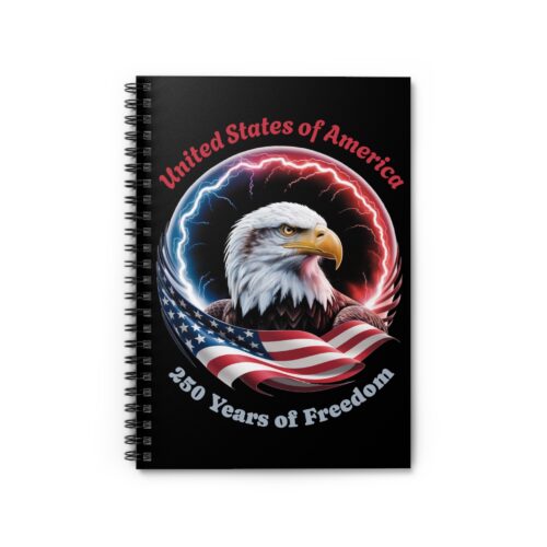 Spiral Notebook — United States of America 250 Years of Freedom Eagle Journal