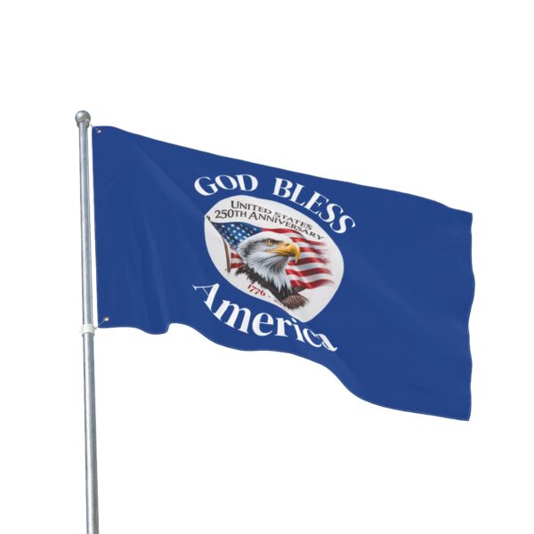 2239528415232938853_2048.jpeg God Bless America - Patriotic Double-Sided Flag - 250th Anniversary Edition