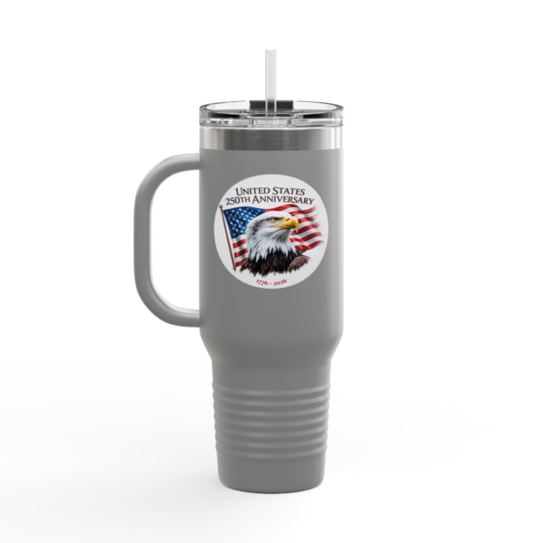 2570932339556036888_2048.webp USA 250th Anniversary Eagle Insulated Travel Mug – Celebrate 250 Years of Freedom on the Go