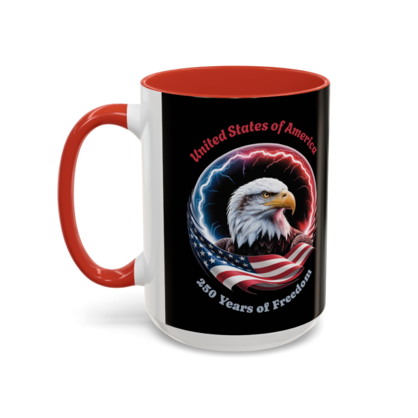 352333803532887458_2048.webp Patriotic Eagle Coffee Mug – "United States of America 250 Years of Freedom" (11/15oz)