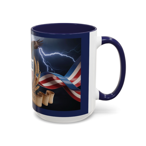 3798977260758528559_2048.webp Patriotic Eagle Coffee Mug ~ 1776-2026 American Flag Shield Accent Mug