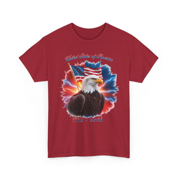 4193394930748528339_2048.jpeg Patriotic Bald Eagle T-Shirt – "United States of America 1776–2026" American Flag Tee